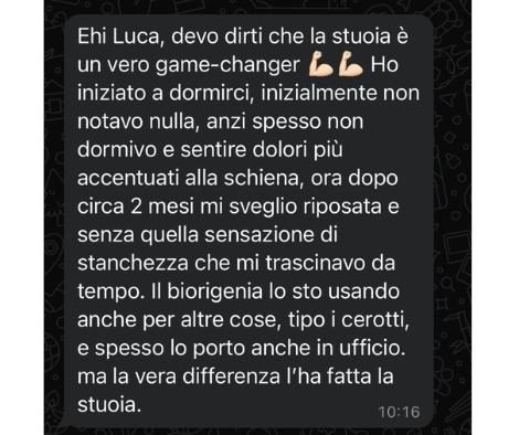 Il messaggio di Matilde a Luca racconta la sua esperienza con i dispositivi di difesa da elettrosmog e geopatie